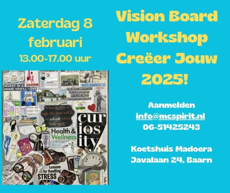 Mec Spirit Workshop Vision Board – Creëer jouw 2025! – Mec Spirit